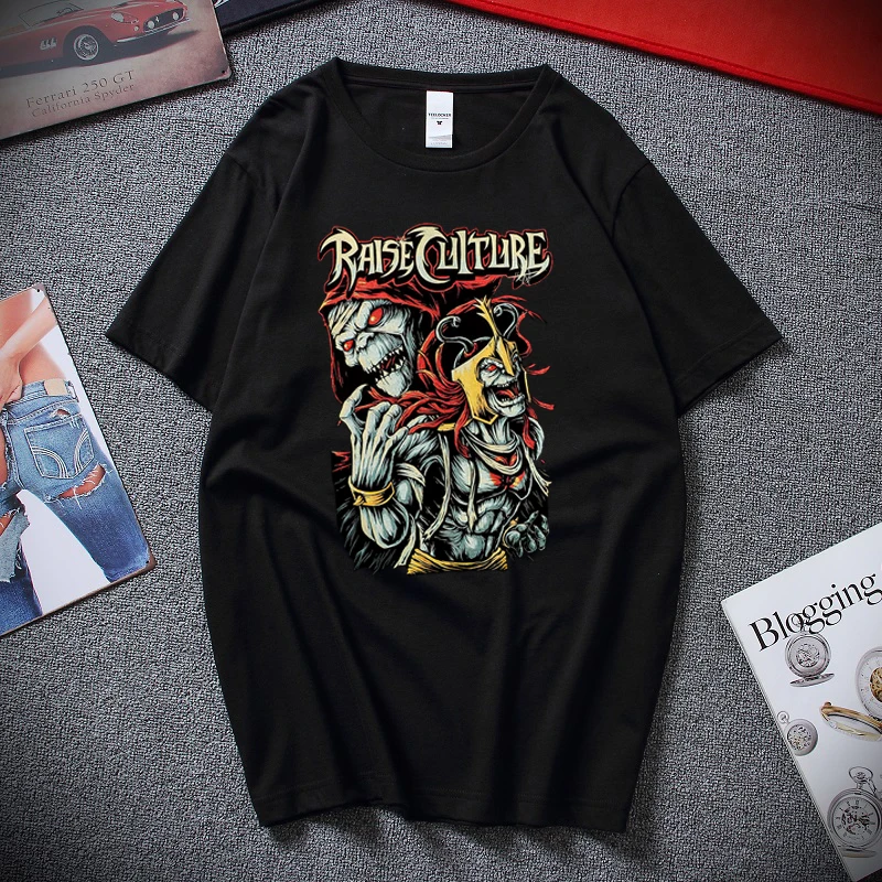Summer Retro Trend Skull Printed T-Shirt Casual O-Neck Short Sleeve Tee Top Fashion Comfortable Loose Hip Hop Punk Men T-shirt
Summer Retro Trend Skull Printed T-Shirt Casual O-Neck Short Sleeve Tee Top Fashion Comfortable Loose Hip Hop Punk Men T-shirt