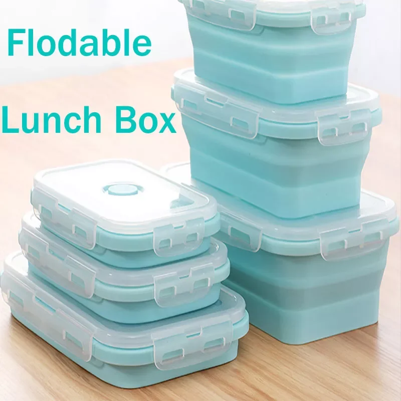 2023New Silicone Foldable Lunch Box Collapsible Food Storage Container Bento BPA Free Microwavable Portable Picnic Rectangle Box
2023New Silicone Foldable Lunch Box Collapsible Food Storage Container Bento BPA Free Microwavable Portable Picnic Rectangle Box