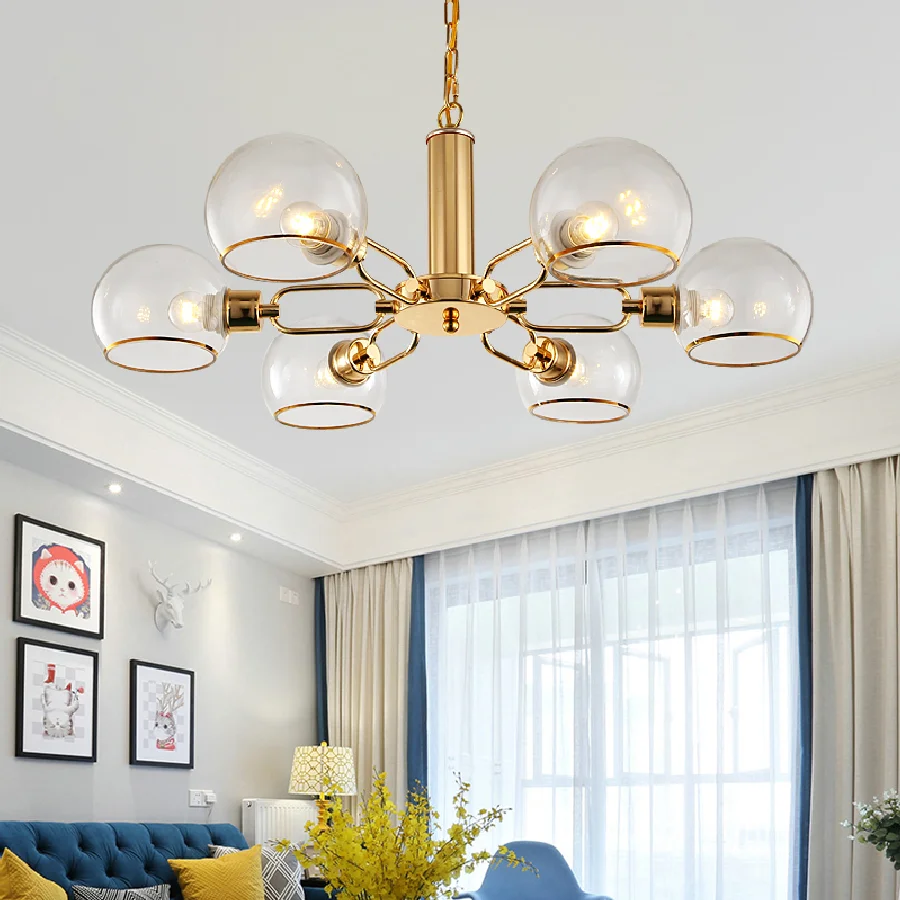 Modern Scandinavian chandelier Kitchen Glass ball chandelier Minimalist Creative Personality Gold Lamp kitchen island lighting
Modern Scandinavian chandelier Kitchen Glass ball chandelier Minimalist Creative Personality Gold Lamp kitchen island lighting