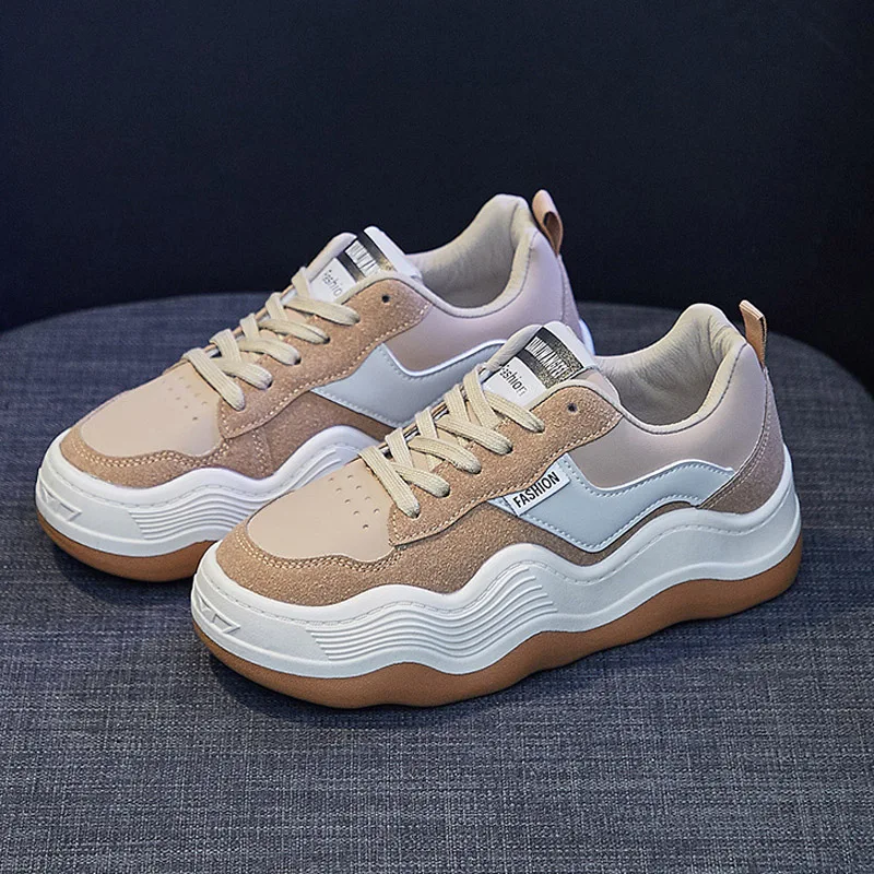 2023 Spring Women Chunky Sneakers New Fashion Leather Casual Shoes Girl All-match Thick-soled Flat Skateboard Shoes
2023 Spring Women Chunky Sneakers New Fashion Leather Casual Shoes Girl All-match Thick-soled Flat Skateboard Shoes