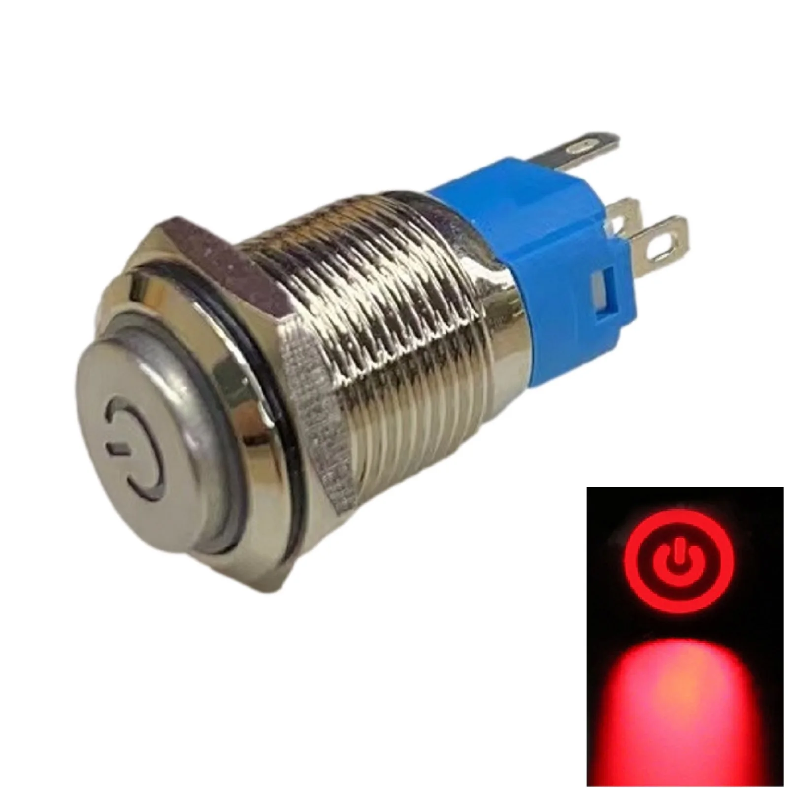 16mm Push Button Switch With Power LED 12-24V Momentary Button Switch LED Power Symbol ON-OFF Electrical Equipment Parts
16mm Push Button Switch With Power LED 12-24V Momentary Button Switch LED Power Symbol ON-OFF Electrical Equipment Parts