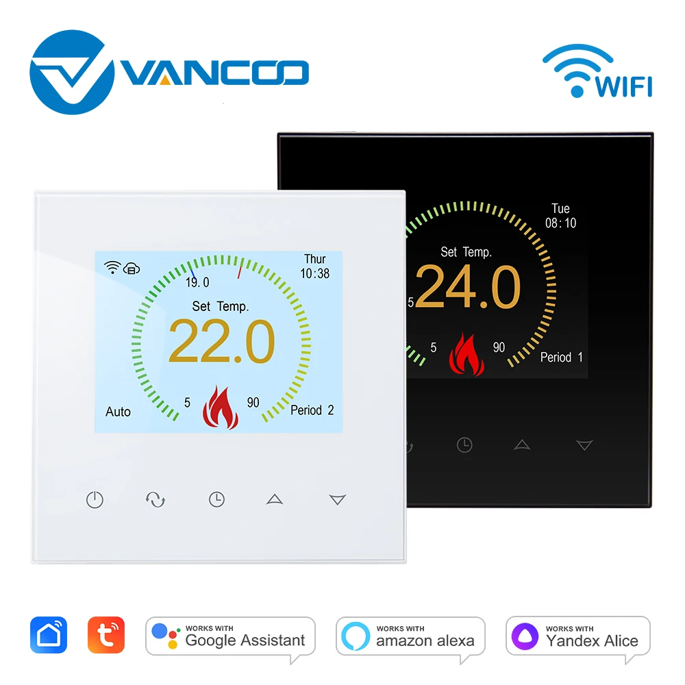 Tuya Wifi Smart Home Thermostat Warm Floor Heating Electric Temperature Controller Underfloor Heator Thermoregulator with Sensor
Tuya Wifi Smart Home Thermostat Warm Floor Heating Electric Temperature Controller Underfloor Heator Thermoregulator with Sensor