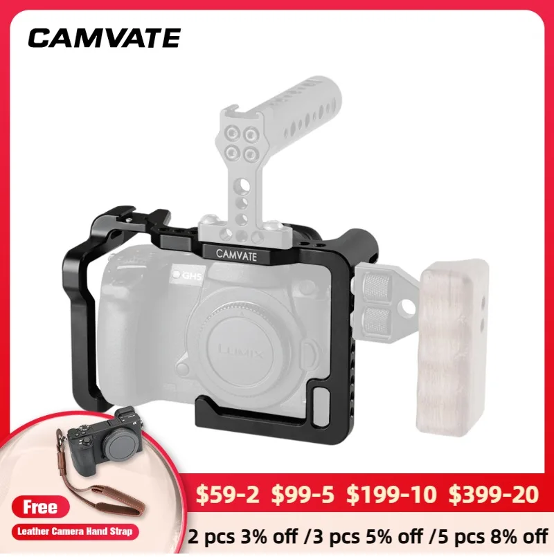Камера CAMVATE, полнокадровая клетка с креплением для обуви и 1/4 "-20/4"-16 монтажных точек, особенно для DLSR-камеры
Камера CAMVATE, полнокадровая клетка с креплением для обуви и 1/4 "-20/4"-16 монтажных точек, особенно для DLSR-камеры