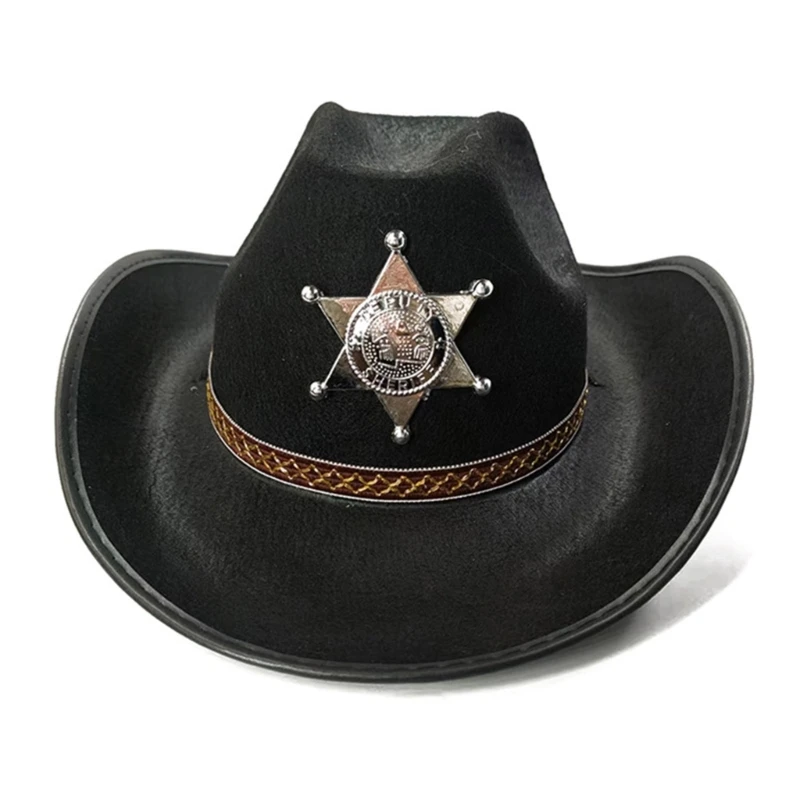Casual Black Felt Cowgirl Hat with Antiskid Rope Casual Hat Taking Photo Hat
Casual Black Felt Cowgirl Hat with Antiskid Rope Casual Hat Taking Photo Hat