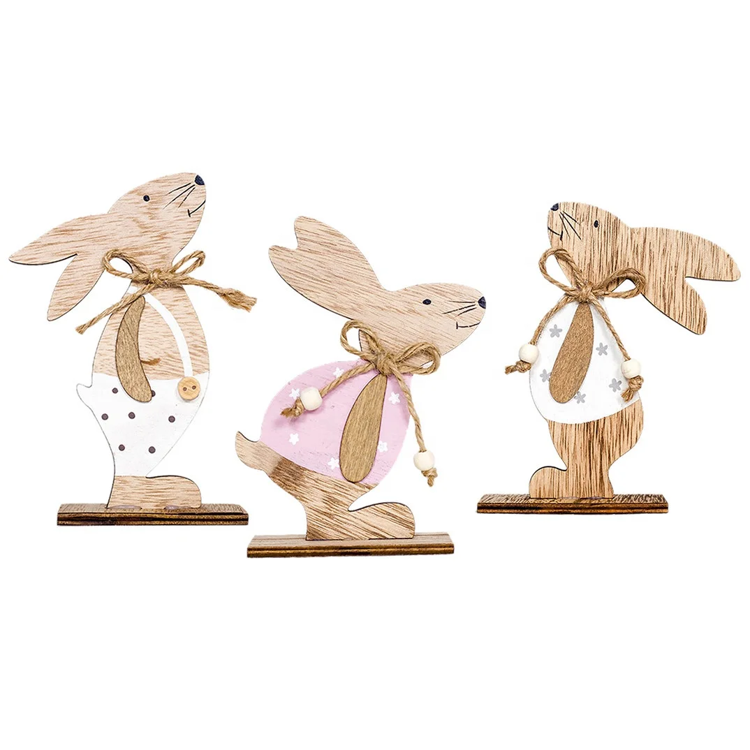 Easter Decorations Wooden Rabbit Shapes Ornaments Craft Gifts Ornaments Bunny Easter Party Supplies
Easter Decorations Wooden Rabbit Shapes Ornaments Craft Gifts Ornaments Bunny Easter Party Supplies