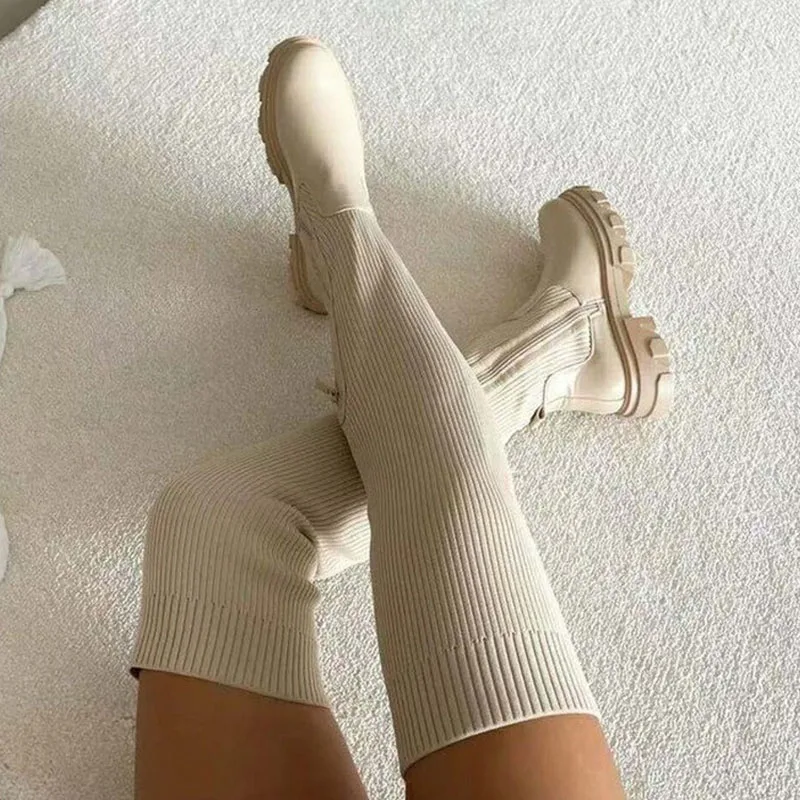 Ladies Knee High Boots Womens Thick Heel Slim Winter Plus Velvet Stretch Boots High Heel Large Size Suede Boots Plus Size
Ladies Knee High Boots Womens Thick Heel Slim Winter Plus Velvet Stretch Boots High Heel Large Size Suede Boots Plus Size
