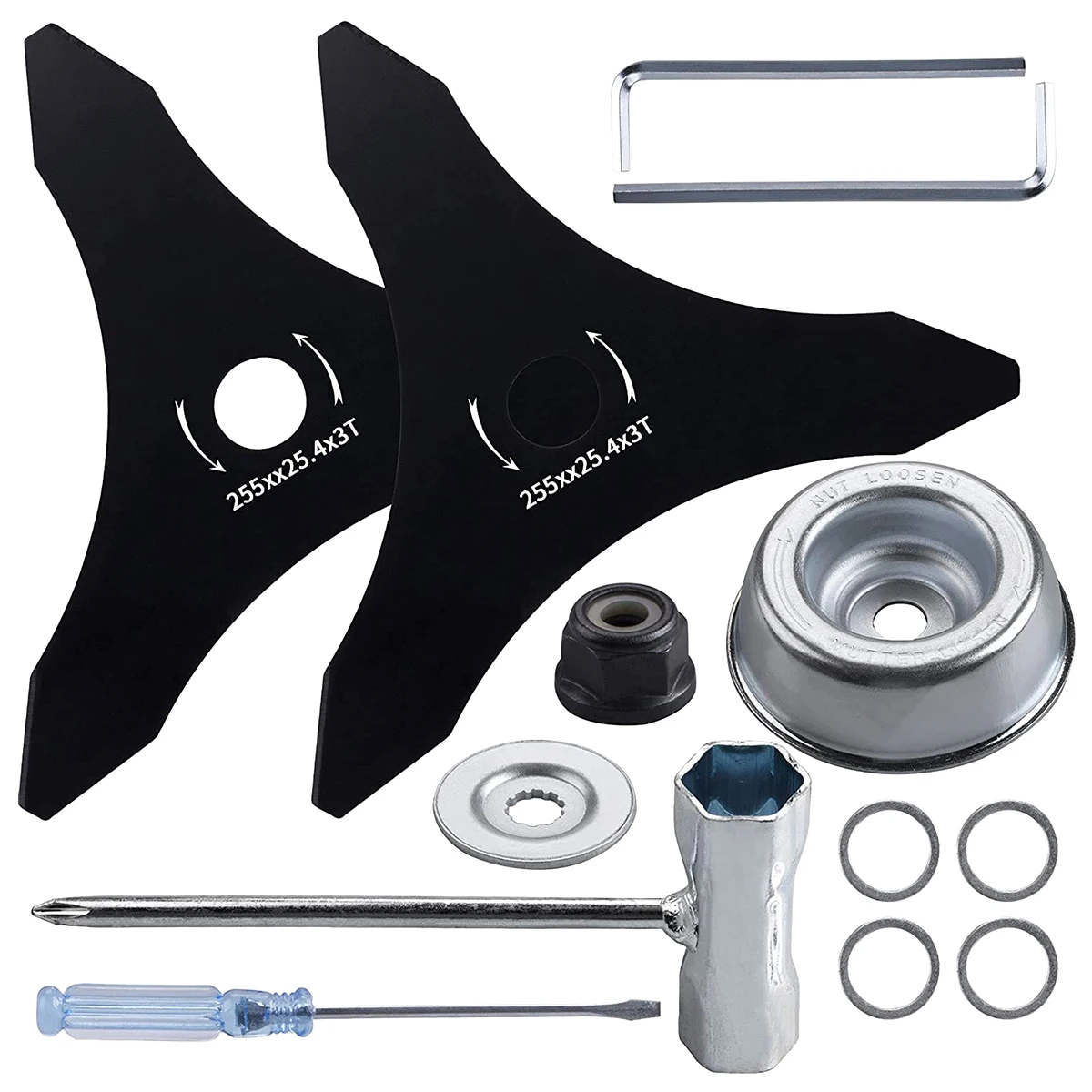 3 Teeth Brush Cutter Blade Sharp Manganese Steel Weed Eater Blade For Various Types Of Grass Trimmer Brush Cutter Accessories
3 Teeth Brush Cutter Blade Sharp Manganese Steel Weed Eater Blade For Various Types Of Grass Trimmer Brush Cutter Accessories