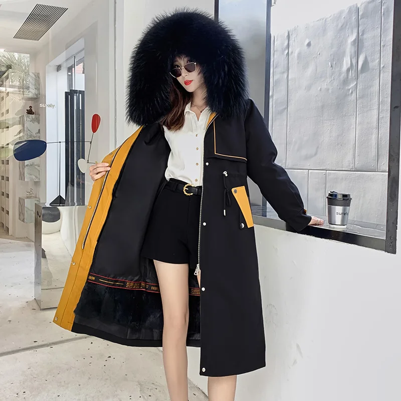 Women New Coat Arrivals Winter Real Raccoon Fur Hooded Coat 2023 Detachable Rabbit Fur Liner Jacket Female Medium Long Parka
Women New Coat Arrivals Winter Real Raccoon Fur Hooded Coat 2023 Detachable Rabbit Fur Liner Jacket Female Medium Long Parka