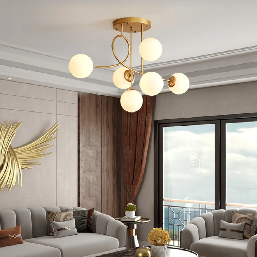 Modern Led Chandelier for Dining Living Room Ceiling Lamps Bedroom Bedside Restaurant Lights Golden Black Glass Lighting Fixture
Modern Led Chandelier for Dining Living Room Ceiling Lamps Bedroom Bedside Restaurant Lights Golden Black Glass Lighting Fixture