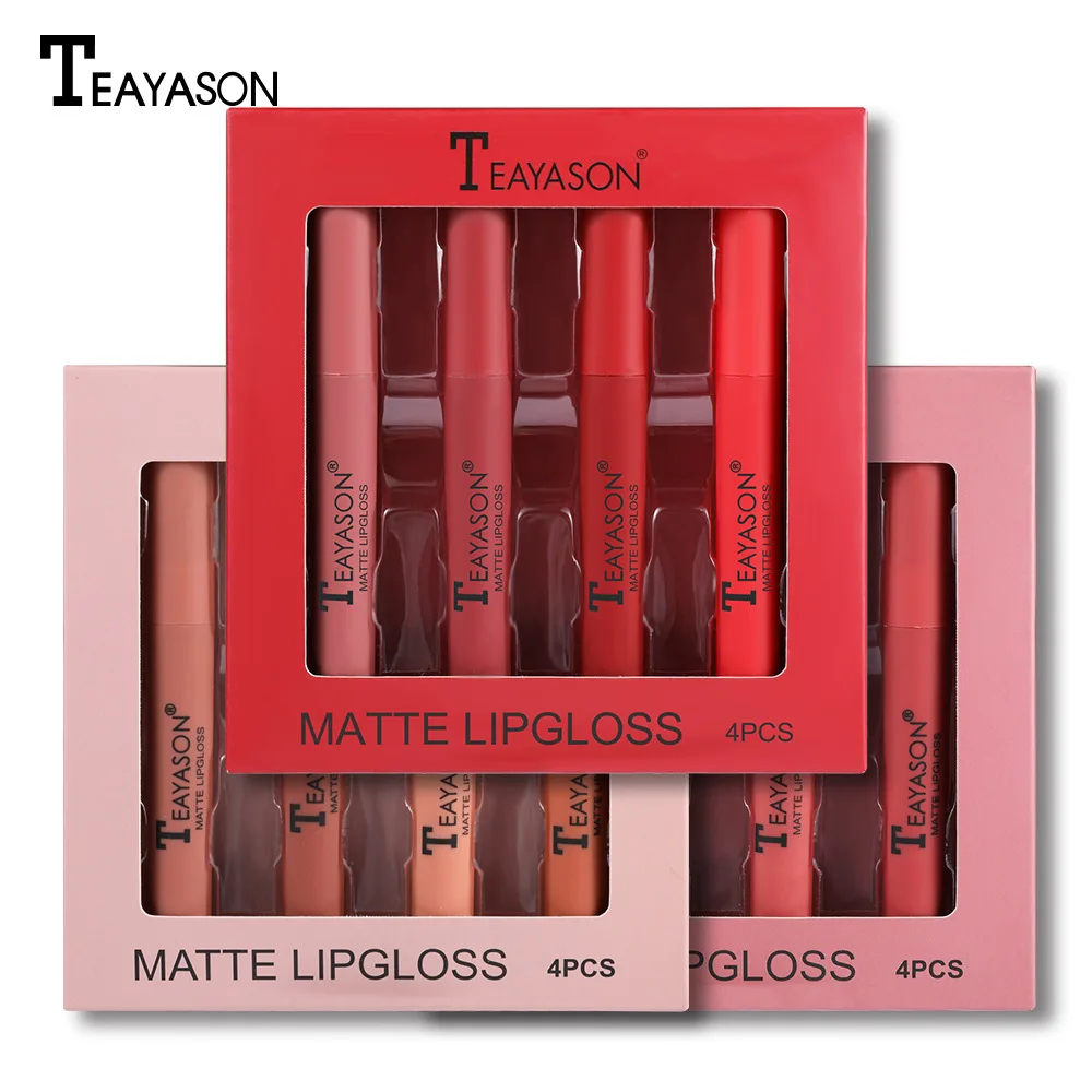 4Pcs/Set Waterproof Lipstick Sexy Vampire Lip Stick Matte Velvet Lipsticks Lips Makeup Cosmetics Labiales Matte
4Pcs/Set Waterproof Lipstick Sexy Vampire Lip Stick Matte Velvet Lipsticks Lips Makeup Cosmetics Labiales Matte