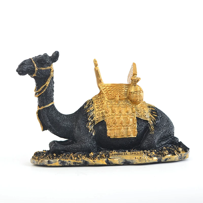 

13X18X9CM 0.4KG Middle East Dubai Resin Crafts Egypt Ornaments UAE Qatar Tourist Souvenirs Desert Camel Decoration