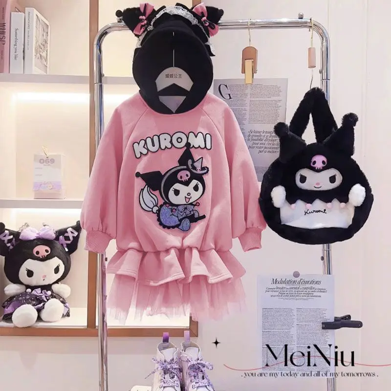 Sanriod Aime Kuromi Kpop Y2K Girl Hooded Sweatshirt Dress Cinnamoroll Autumn Winter Kids Princess Dress Wedding Party Tutu Dress
Sanriod Aime Kuromi Kpop Y2K Girl Hooded Sweatshirt Dress Cinnamoroll Autumn Winter Kids Princess Dress Wedding Party Tutu Dress