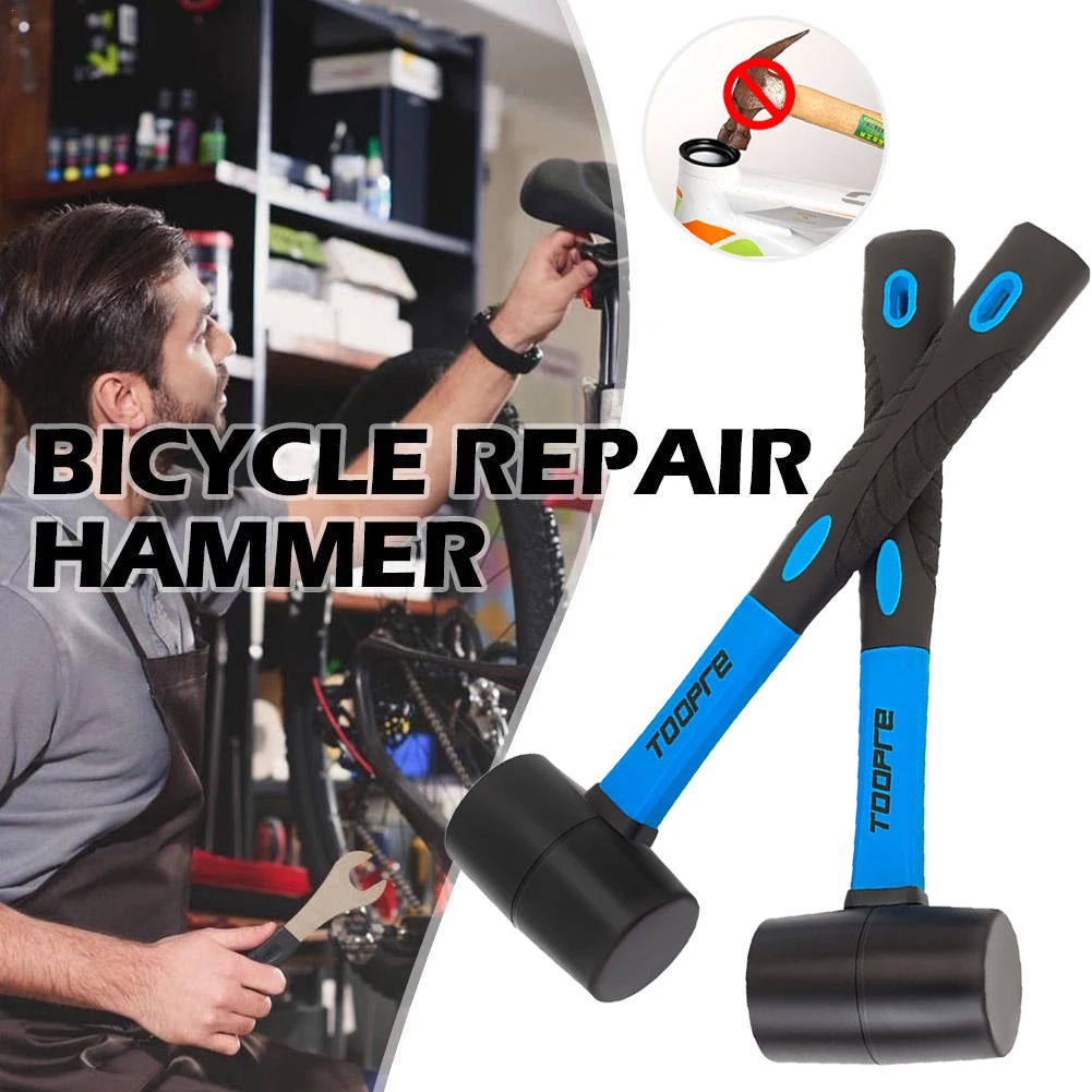 Bicycle Repair Tool Rubber Mallet Hammer Fiberglass Handle MTB Road Biike Crankset Chainring Headset Installation Removal Tool
Bicycle Repair Tool Rubber Mallet Hammer Fiberglass Handle MTB Road Biike Crankset Chainring Headset Installation Removal Tool