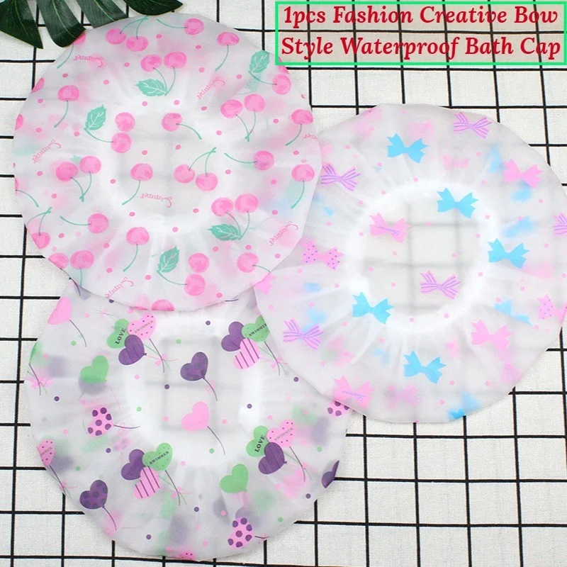 New 1pcs Fashion Creative Bow Style,ladies Printed PEVA Waterproof Shower Cap,Reusable Hair Cap Night Cap Elastic Hat Flower Hat
New 1pcs Fashion Creative Bow Style,ladies Printed PEVA Waterproof Shower Cap,Reusable Hair Cap Night Cap Elastic Hat Flower Hat