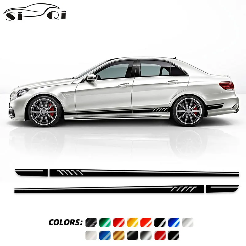 

Edition 507 Styling Door Side Stripes Skirt Sticker For Mercedes Benz E Class W212 S212 A207 C207 W213 S213 A238 C238 E63 AMG