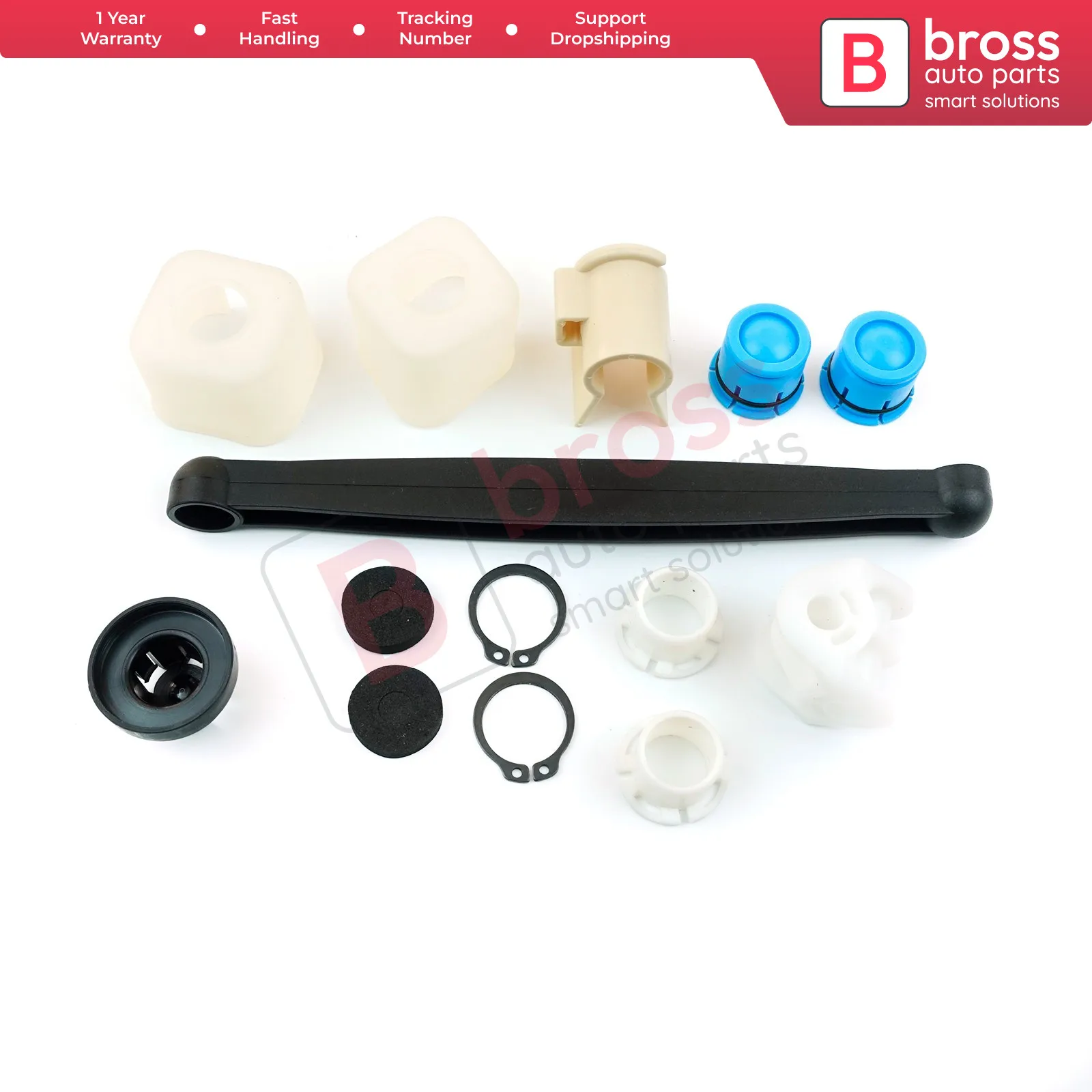 Bross Auto Parts BSP24 Gear Linkage Selector Bush Repair Kit 93183155 for Vauxhall Opel Corsa C Combo Meriva Tigra Fast Shipment
Bross Auto Parts BSP24 Gear Linkage Selector Bush Repair Kit 93183155 for Vauxhall Opel Corsa C Combo Meriva Tigra Fast Shipment