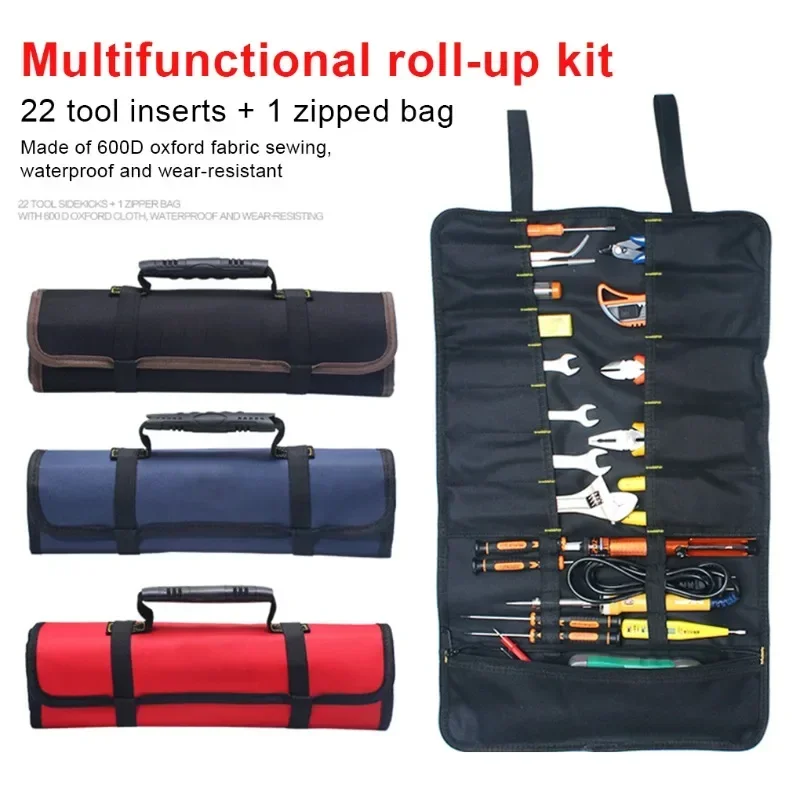 Oxford Cloth Wrench Storage Bag with Handle Portable Multi-functional Spanner Tool Organizer Folding Pouch for Working
Oxford Cloth Wrench Storage Bag with Handle Portable Multi-functional Spanner Tool Organizer Folding Pouch for Working
