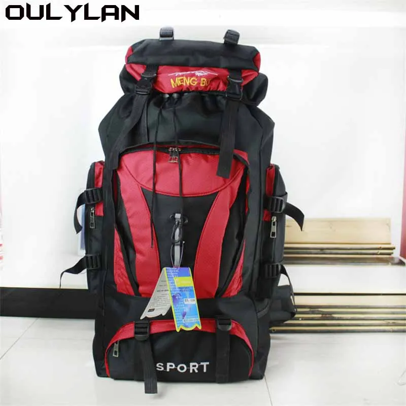 

Oulylan 70L Super Large Capacity Shoulder Backpack Men Women Long-distance Travel Luggage Bag Camping Hiking Bag Dropshipping