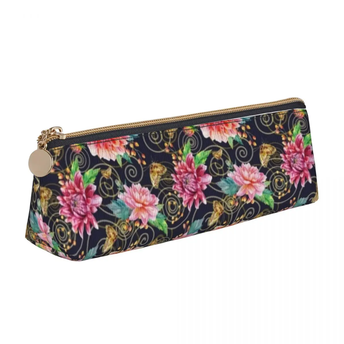 Pink Baroque Floral Triangle Pencil Case Retro Flowers Print For Teens University Zipper Pencil Box Kawaii Leather Pen Bags
Pink Baroque Floral Triangle Pencil Case Retro Flowers Print For Teens University Zipper Pencil Box Kawaii Leather Pen Bags
