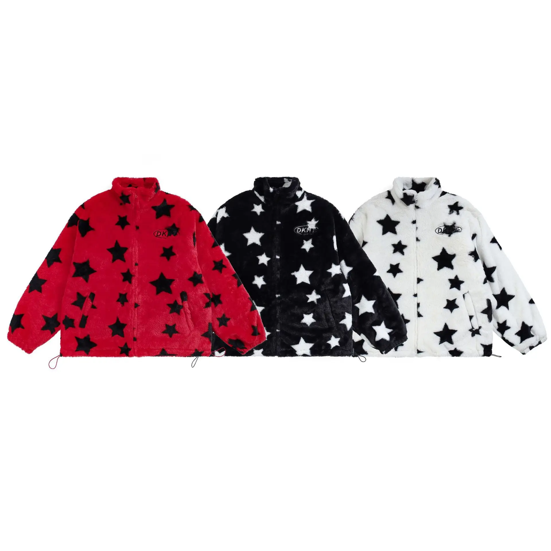 Fashion Tide Brand Star Print Zipper Imitation Rabbit Fur Cotton Coat Men And Women Loose Warm Cotton Coat Couple Cotton Jacket
Fashion Tide Brand Star Print Zipper Imitation Rabbit Fur Cotton Coat Men And Women Loose Warm Cotton Coat Couple Cotton Jacket