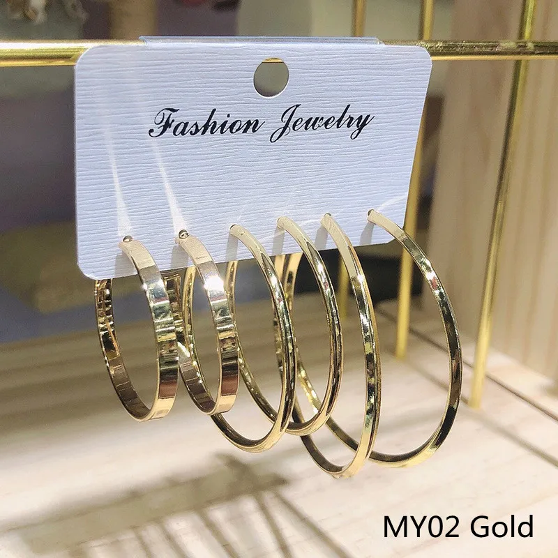 XIBOSS 3PCS Jewelry Silver Needle Popular C-shaped Hoop Earrings Three Pairs Combination Set All-match Metal Stud Earrings
XIBOSS 3PCS Jewelry Silver Needle Popular C-shaped Hoop Earrings Three Pairs Combination Set All-match Metal Stud Earrings