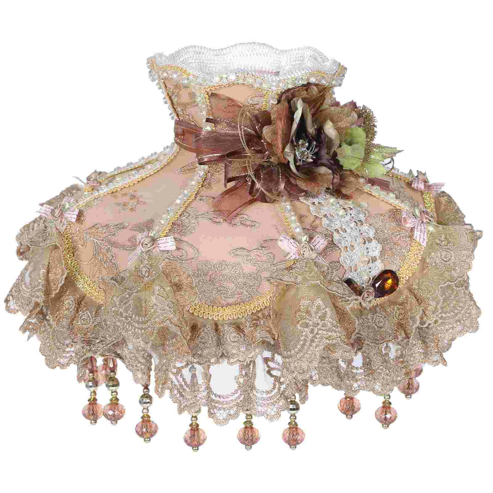 Court Lampshade Retro Table Princess Decor High-end Floor Metal Cloth Light House Decorations Home
Court Lampshade Retro Table Princess Decor High-end Floor Metal Cloth Light House Decorations Home