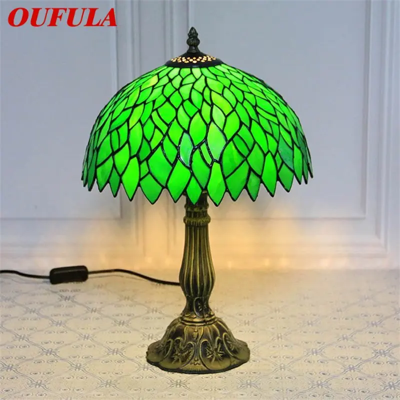 OUFULA Tiffany Glass Table Lamp LED Modern Creative Green Leaf Desk Light For Home Living Room Study Bedside Decor
OUFULA Tiffany Glass Table Lamp LED Modern Creative Green Leaf Desk Light For Home Living Room Study Bedside Decor