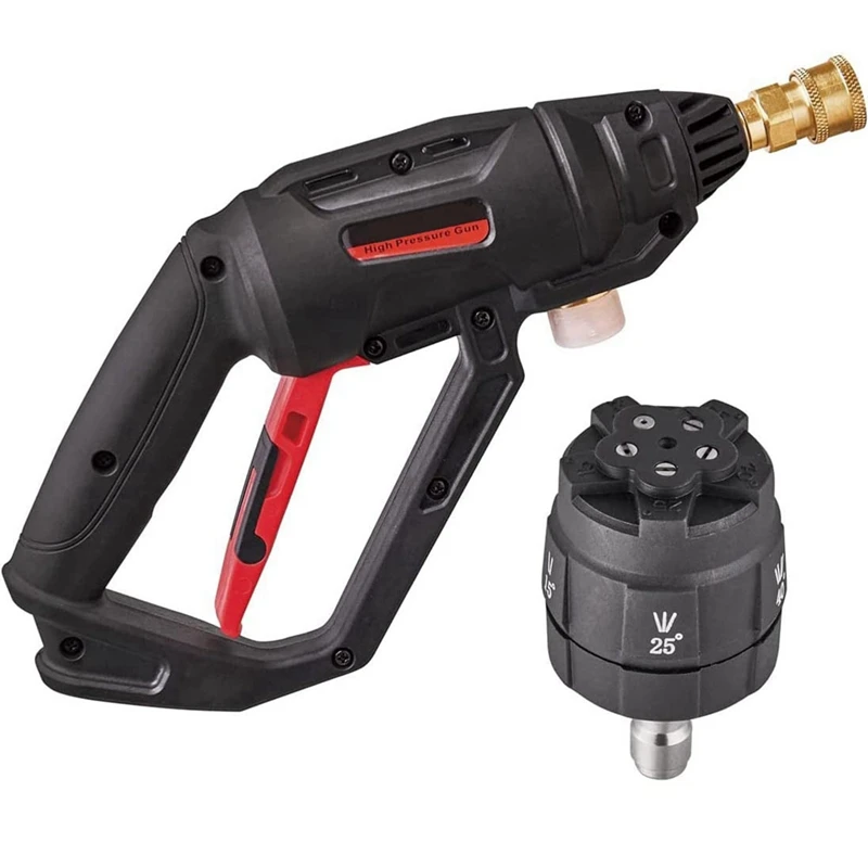 High Pressure Washer Gun Connect M22/14 Hose With 5-In-1 High Pressure Spray Nozzle,1/4Inch Quick Connector
High Pressure Washer Gun Connect M22/14 Hose With 5-In-1 High Pressure Spray Nozzle,1/4Inch Quick Connector