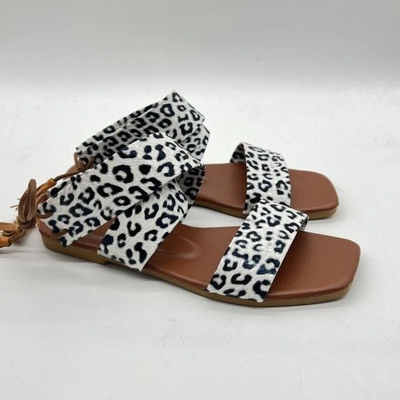 Сандалии женские на плоской подошве, богемные роскошные босоножки с ремешком на щиколотке, повседневная обувь, лето 2022