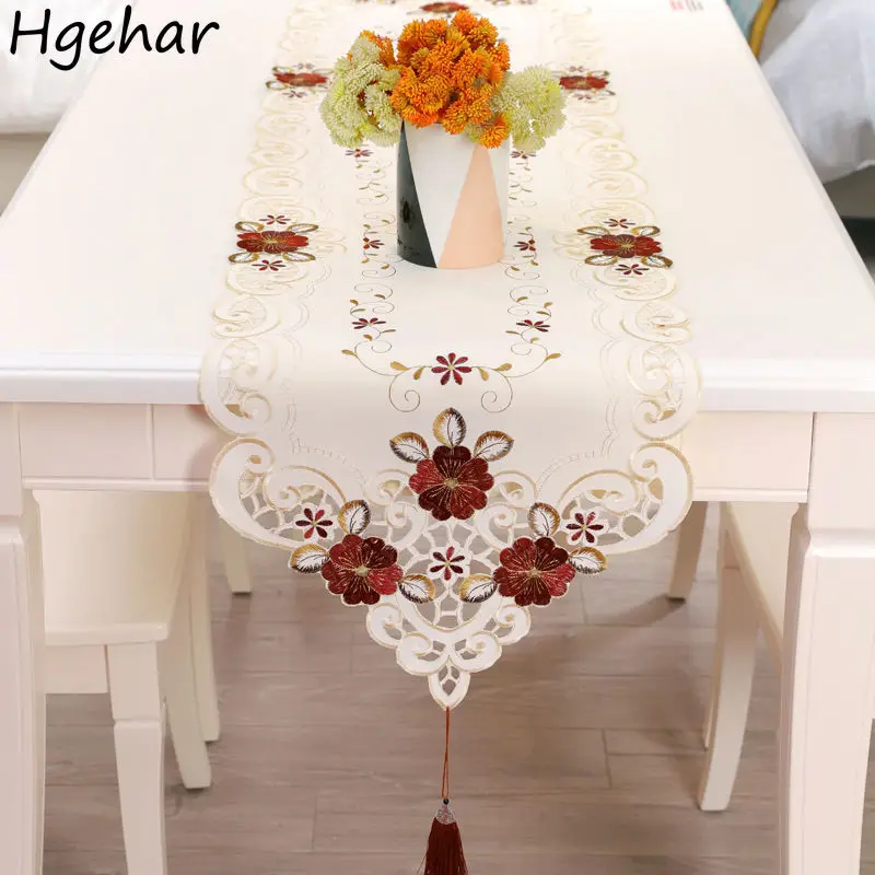 Table Runner Chinese Style Dinner Flower-embroidery Design Decorated Tassel Vintage Basic TV-cabinet Anti-dirty Home Textile New
Table Runner Chinese Style Dinner Flower-embroidery Design Decorated Tassel Vintage Basic TV-cabinet Anti-dirty Home Textile New