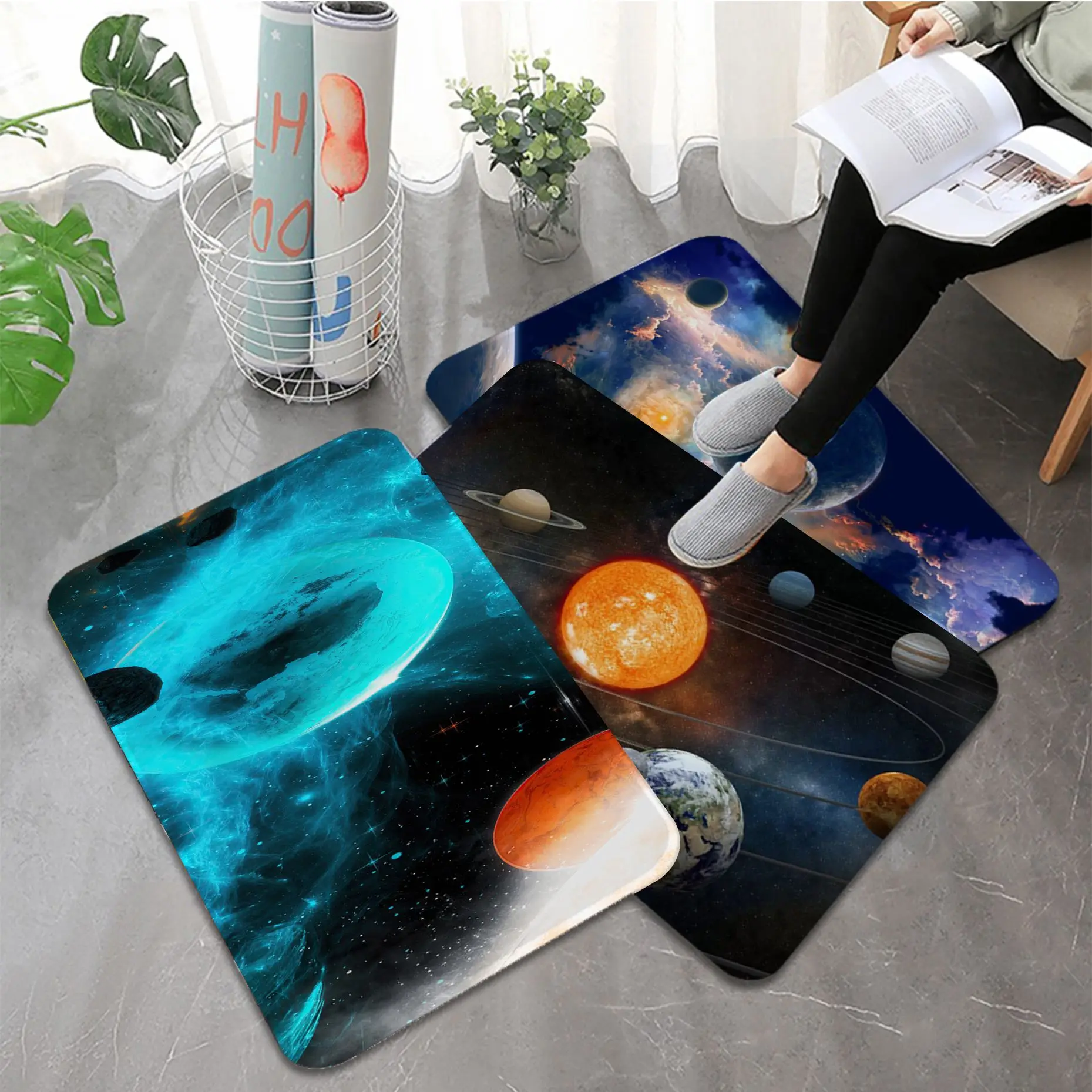 Universe Entrance Door Mat Retro Multiple Choice Living Room Kitchen Rug Non-Slip Household Carpets 
Universe Entrance Door Mat Retro Multiple Choice Living Room Kitchen Rug Non-Slip Household Carpets