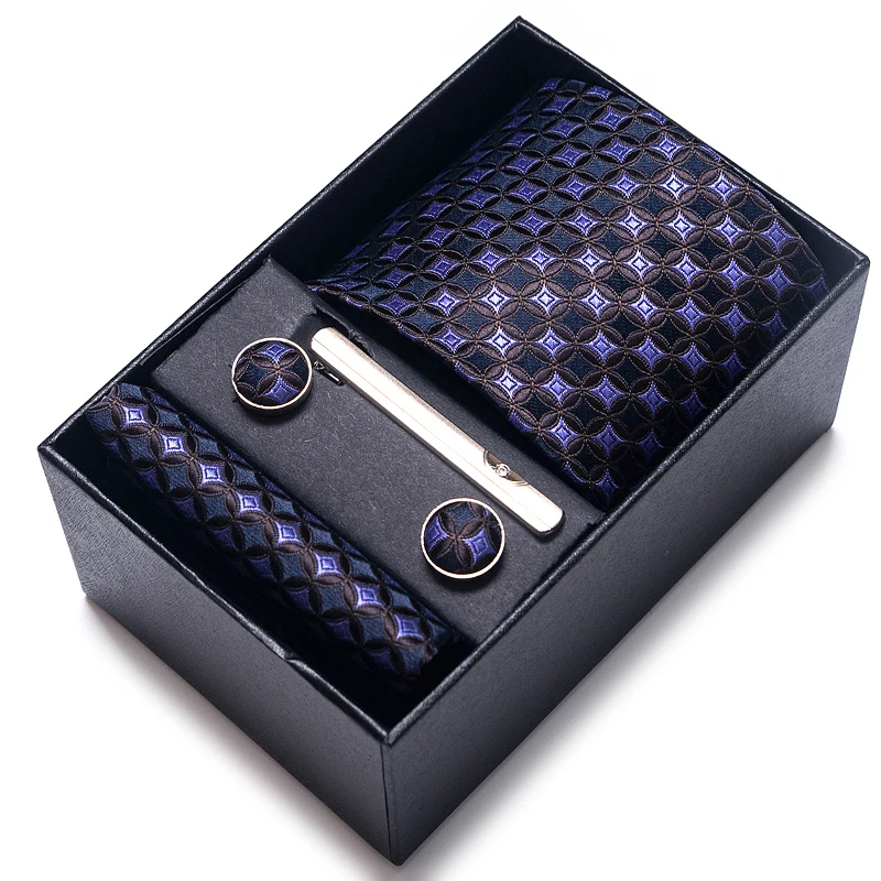 Dropshipping Luxurious 8 cm Silk Tie Hanky Pocket Squares Cufflink Set Tie Clip Necktie Box Purle Plaid Formal Clothing
Dropshipping Luxurious 8 cm Silk Tie Hanky Pocket Squares Cufflink Set Tie Clip Necktie Box Purle Plaid Formal Clothing