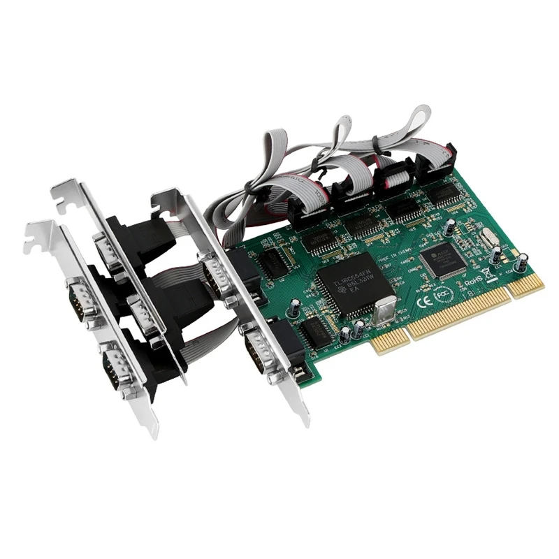 PCIE to 6 Ports RS232 Serial Port Expansion Card DB9pin RS-232 Adapter TL16C554FN + MCS9865 Chips 6Gb/s with Cable
PCIE to 6 Ports RS232 Serial Port Expansion Card DB9pin RS-232 Adapter TL16C554FN + MCS9865 Chips 6Gb/s with Cable