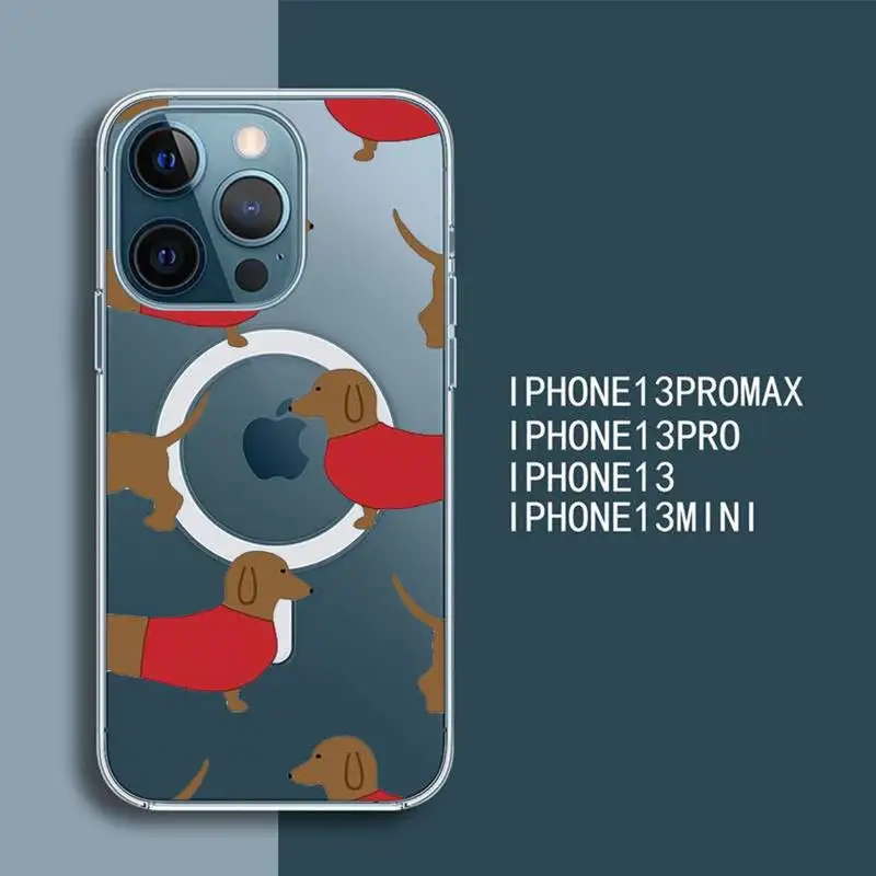 Dachshund Bulldog cute cartoon Transparent Magsafe Magnetic Magnet phone Case For For iPhone 13 12 11 Pro Max Mini
Dachshund Bulldog cute cartoon Transparent Magsafe Magnetic Magnet phone Case For For iPhone 13 12 11 Pro Max Mini