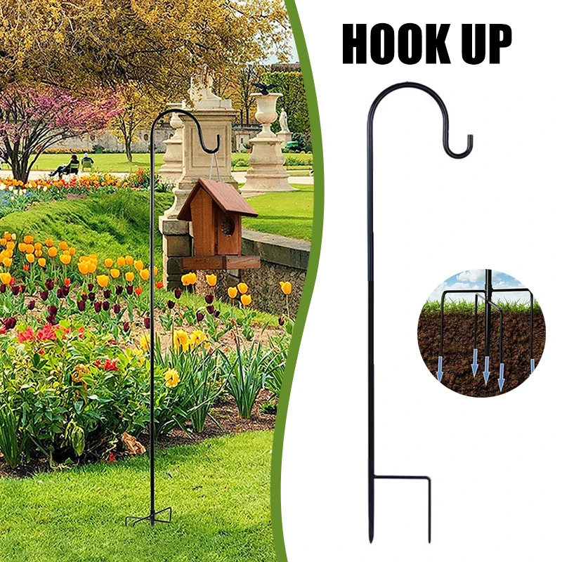 Одинарный крючок для подвешивания кормушки птиц, одинарный крючок для детской внешней подвески для фонарей