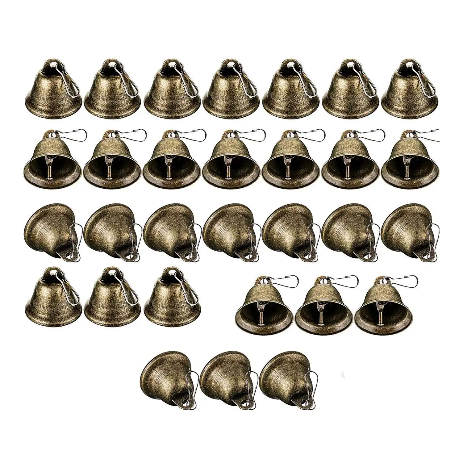 30 Pcs Craft Small Brass Vintage with Hooks for Hanging Wind Chimes Making Dog Training
30 Pcs Craft Small Brass Vintage with Hooks for Hanging Wind Chimes Making Dog Training