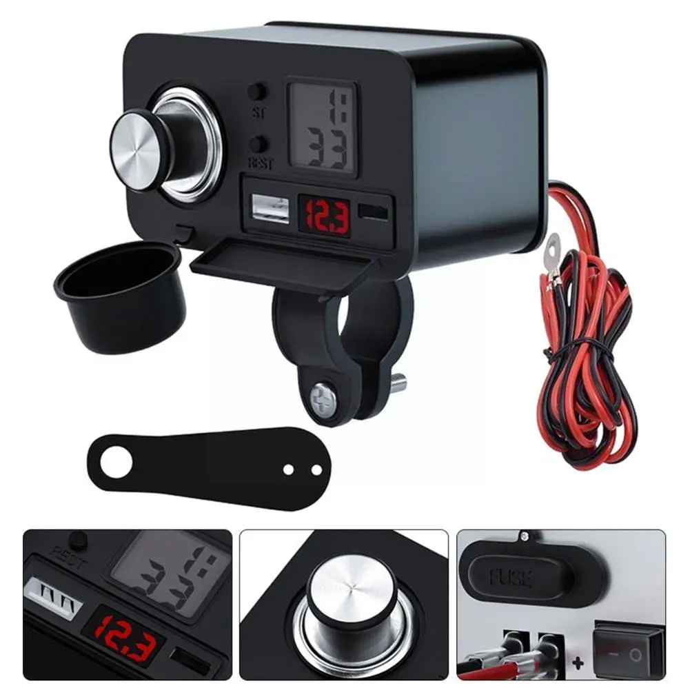 Универсальное зарядное устройство для прикуривателя, 1 шт., 12 В, мотоциклетное оборудование для быстрой зарядки, цифровой вольтметр для адап...
Универсальное зарядное устройство для прикуривателя, 1 шт., 12 В, мотоциклетное оборудование для быстрой зарядки, цифровой вольтметр для адап...