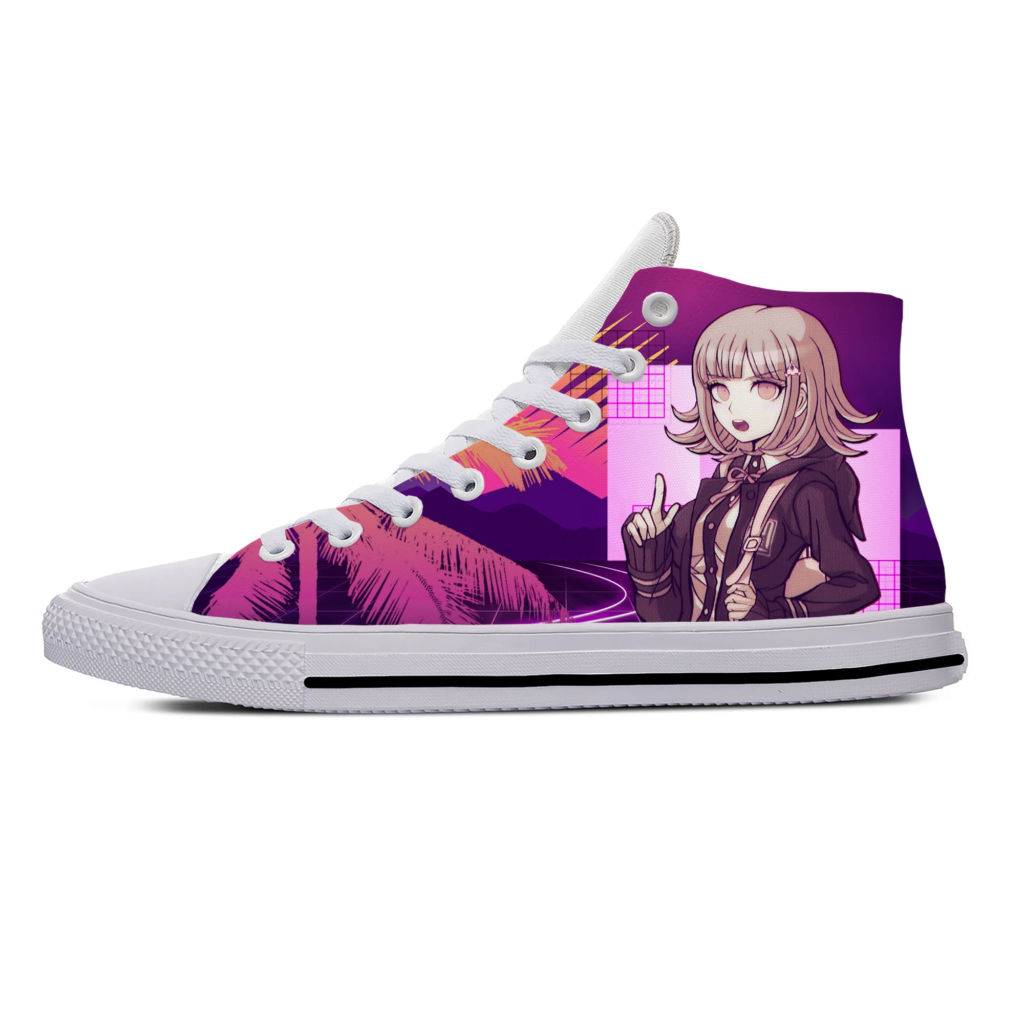 Hot Anime Cartoon Manga Nanami Chiaki Danganronpa Casual Cloth Shoes High Top Lightweight Breathable 3D Print Men Women Sneakers
Hot Anime Cartoon Manga Nanami Chiaki Danganronpa Casual Cloth Shoes High Top Lightweight Breathable 3D Print Men Women Sneakers