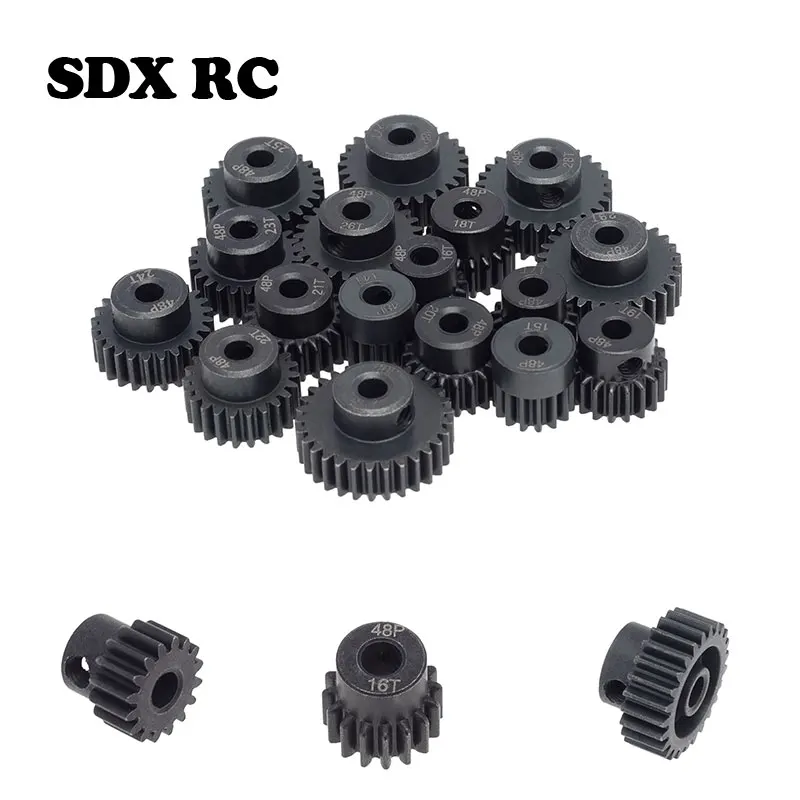 48P 3.175mm 16T 17T 18T 19T 20T 22T 24T 25T 26T 27 Black Steel Metal Pinion Motor Gear 1/10 AXIAL SCX10 RC Model Car Motor Parts
48P 3.175mm 16T 17T 18T 19T 20T 22T 24T 25T 26T 27 Black Steel Metal Pinion Motor Gear 1/10 AXIAL SCX10 RC Model Car Motor Parts