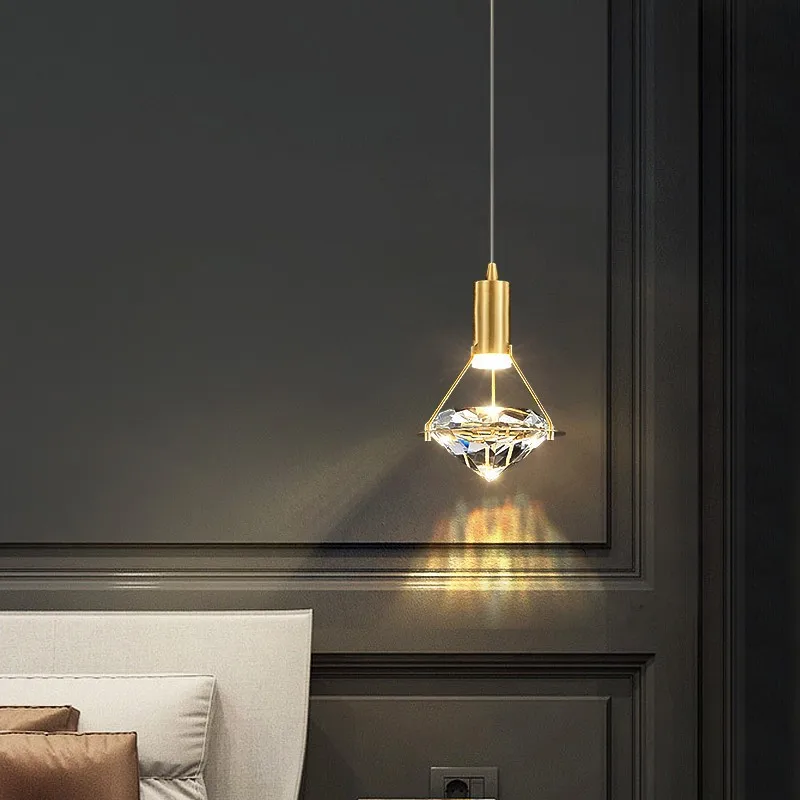 Luxury LED Diamond Crystal Pendant Lights Creative Living Room Bedroom Bedside Table Lighting Fixtures Coffee Shop Decor Hanging
Luxury LED Diamond Crystal Pendant Lights Creative Living Room Bedroom Bedside Table Lighting Fixtures Coffee Shop Decor Hanging