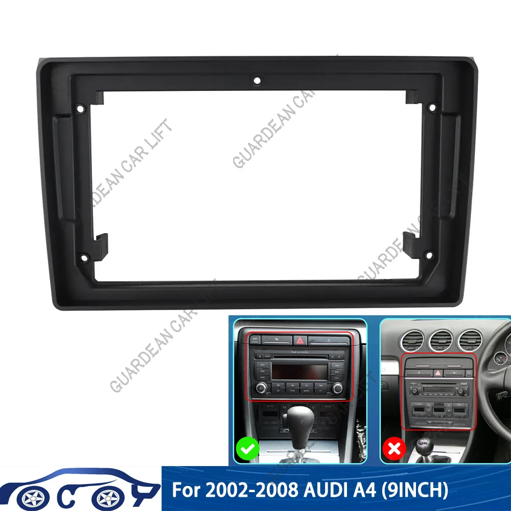 For AUDI A4 2002-2008 (9 Inch) Car Radio Fascia MP5 WIFI GPS Video Player 2 Din Head Unit Stereo Panel Dash Frame Trim Kit
For AUDI A4 2002-2008 (9 Inch) Car Radio Fascia MP5 WIFI GPS Video Player 2 Din Head Unit Stereo Panel Dash Frame Trim Kit