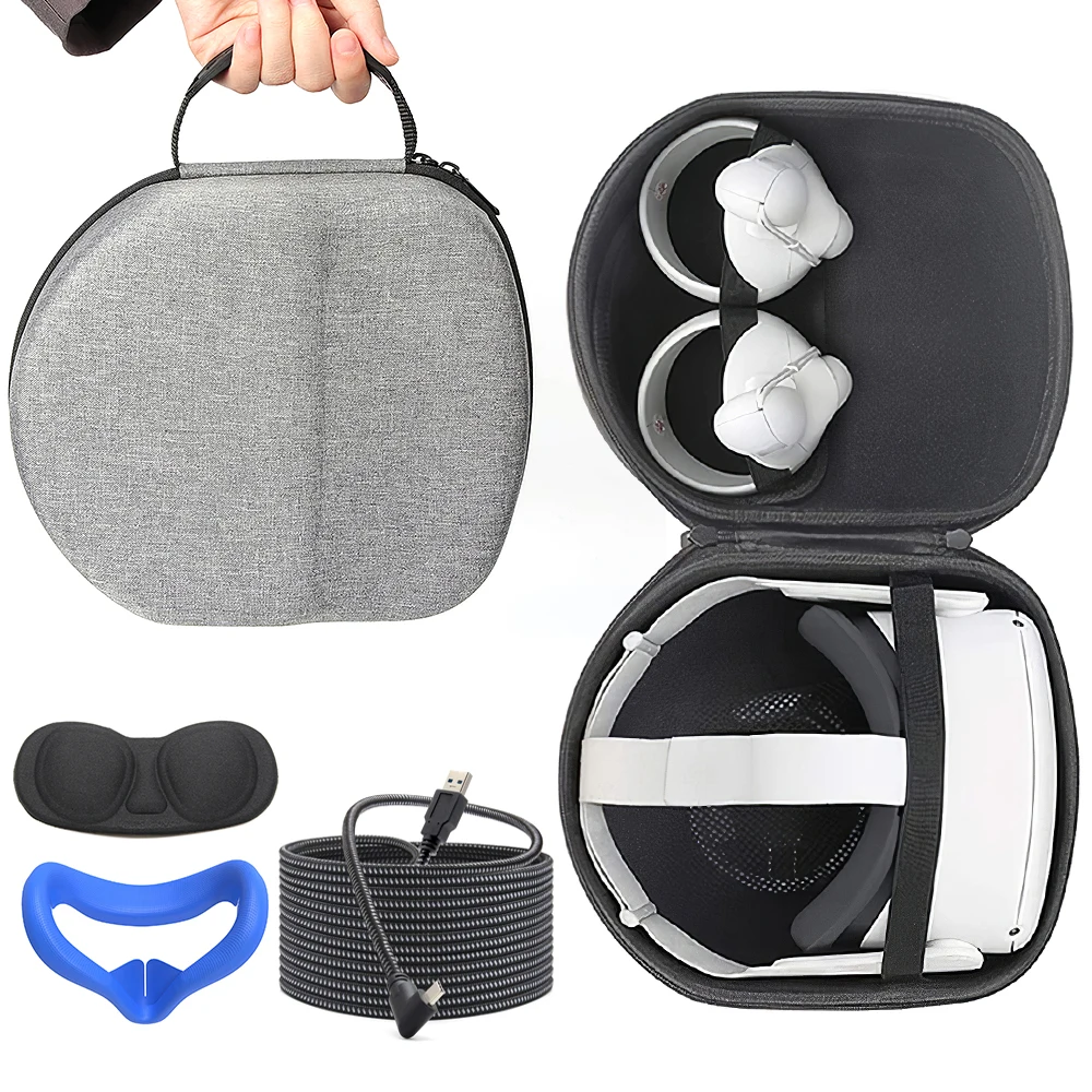 For Oculus Quest 2 Accessories Kits VR Glasses Face Pad Eye Cover Travel Storage Bag For Oculus Quest 2 Link Cable 3M USB 3.0
For Oculus Quest 2 Accessories Kits VR Glasses Face Pad Eye Cover Travel Storage Bag For Oculus Quest 2 Link Cable 3M USB 3.0