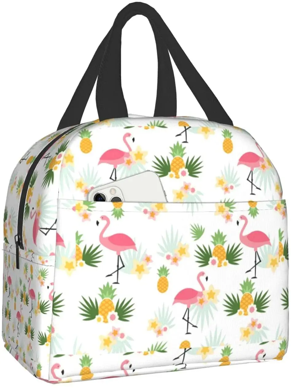 Pineapple Flamingo Insulated Lunch Bag Women Girls Cooler Tote Box Leakproof Reusable Lunch Bags for Work School Picnic Portable
Pineapple Flamingo Insulated Lunch Bag Women Girls Cooler Tote Box Leakproof Reusable Lunch Bags for Work School Picnic Portable