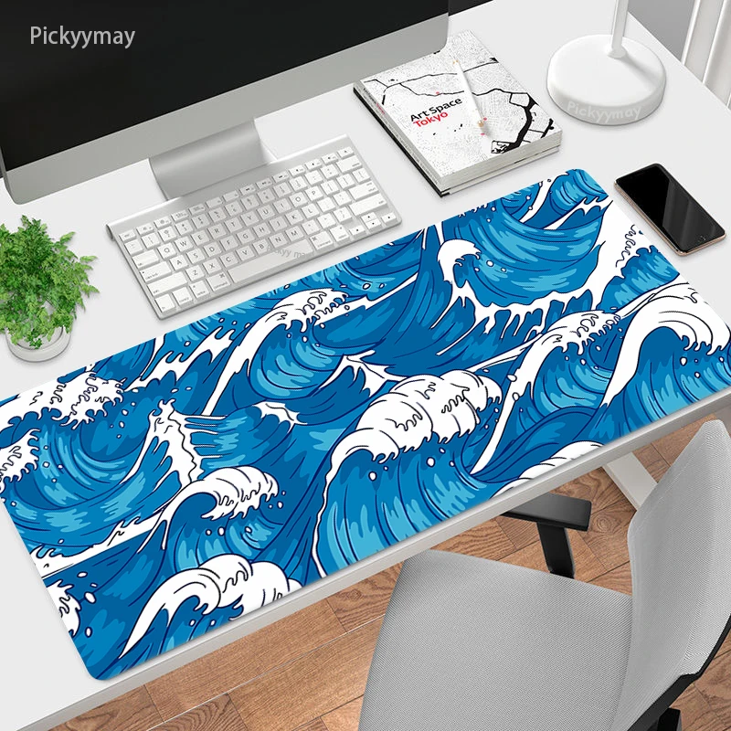 Large Gaming Mousepad Art Waves Mouse Pad Compute Mouse Mat Japanese Style Office Desk Mat XXL For PC Keyboard Soft Mause Carpet
Large Gaming Mousepad Art Waves Mouse Pad Compute Mouse Mat Japanese Style Office Desk Mat XXL For PC Keyboard Soft Mause Carpet