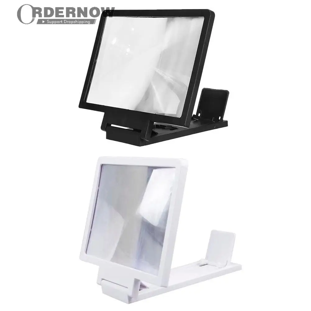 

3D экран усилитель складной кожаный мобильный телефон увеличительное стекло HD стенд видео Кронштейн усилителя увеличительная подставка за...