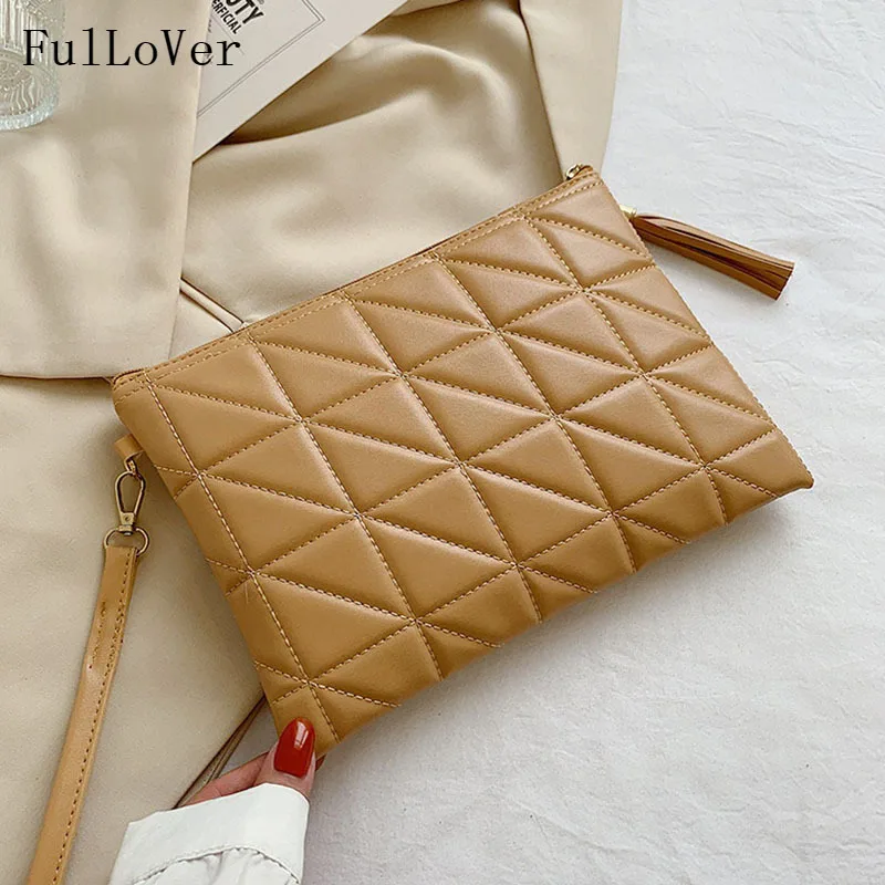 Popular Ladies Handbags 2021 New Fashion Rhombus Clutch Envelope Bags Tassel Pu Leather Solid Color Bags Zipper Designer Bags
Popular Ladies Handbags 2021 New Fashion Rhombus Clutch Envelope Bags Tassel Pu Leather Solid Color Bags Zipper Designer Bags
