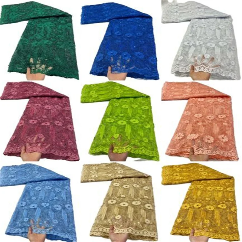 White African Lace Fabric With Sequins French Lace Fabric 2022 Green High Quality Milk Silk Laces For Wedding Party Dress
White African Lace Fabric With Sequins French Lace Fabric 2022 Green High Quality Milk Silk Laces For Wedding Party Dress