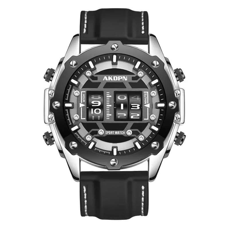 2022 New Black Technology Mechanical Roller Creative Rotating Concept Watch Men's Waterproof Luminous Multi-function Men's Watch 
2022 New Black Technology Mechanical Roller Creative Rotating Concept Watch Men's Waterproof Luminous Multi-function Men's Watch