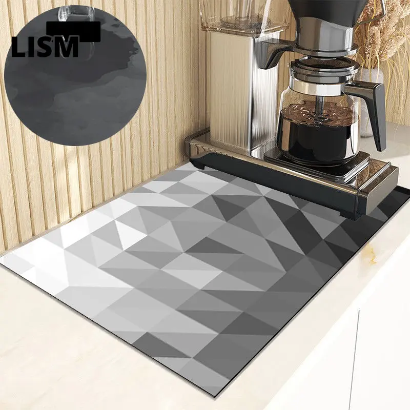 Geometry Gradient Dish Drying Mat Kitchen Square Super Absorbent Tableware Drain Pad Anti-Bacteria Countertop Protector Placemat
Geometry Gradient Dish Drying Mat Kitchen Square Super Absorbent Tableware Drain Pad Anti-Bacteria Countertop Protector Placemat