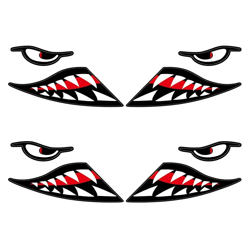 4 Pieces Shark Teeth Mouth Reflective Decals Waterproof Kayak Stickers For Car Kayak Canoe Fishing Boat Truck Decoration
4 Pieces Shark Teeth Mouth Reflective Decals Waterproof Kayak Stickers For Car Kayak Canoe Fishing Boat Truck Decoration